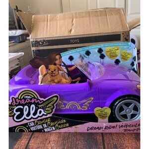 MGA Dream Ella Car Cruiser Convertible Purple Toy Vehicle For Dolls Ages 3+ With